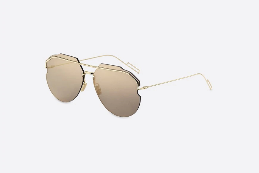 AnDiorid Gold-Mirrored Pilot Sunglasses