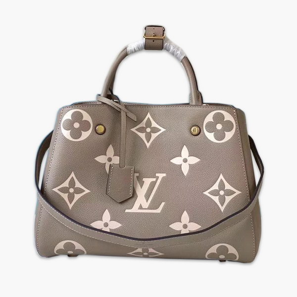 【原版皮】路易威登/LV Montaigne 手袋，将Monogram图案先印染后压印于粒面皮革，与挺括线条相辅相成，有立体感的造型与精巧的内部设计，款号：M41048