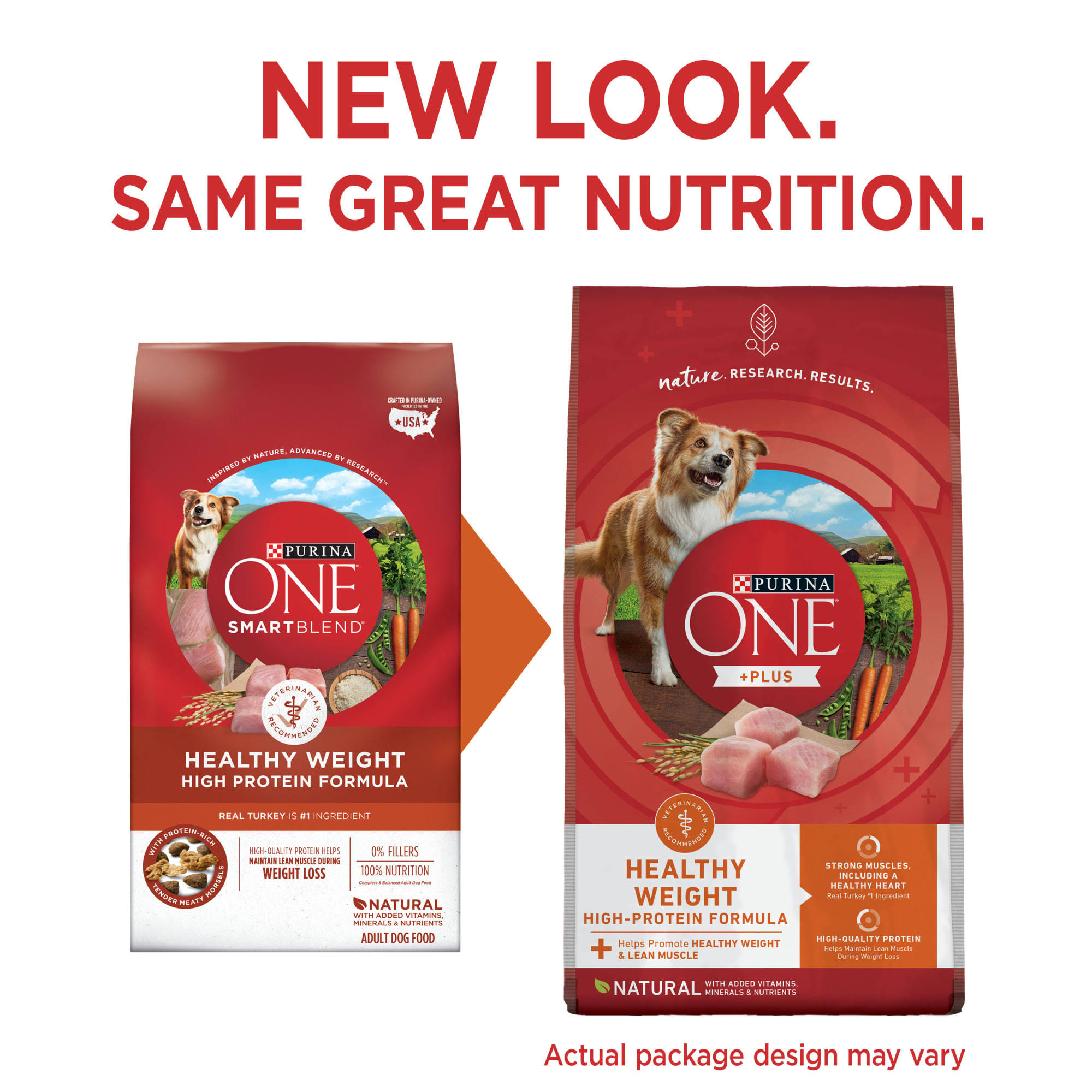 Purina One Dog Food, Healthy Weight Formula, Adult - 40 lb