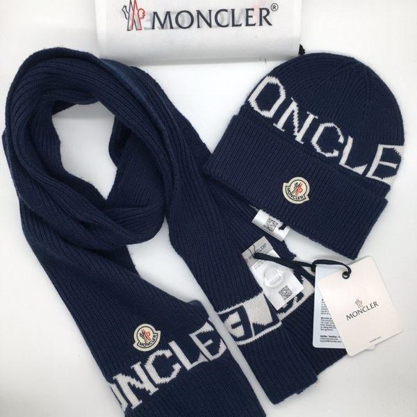 官网同步20秋季最新款-Moncler二​件套系‌列 围巾‎，帽子经‌典‎系‎列，精​致美感，精选毛线，手感超柔软，冬季必备款