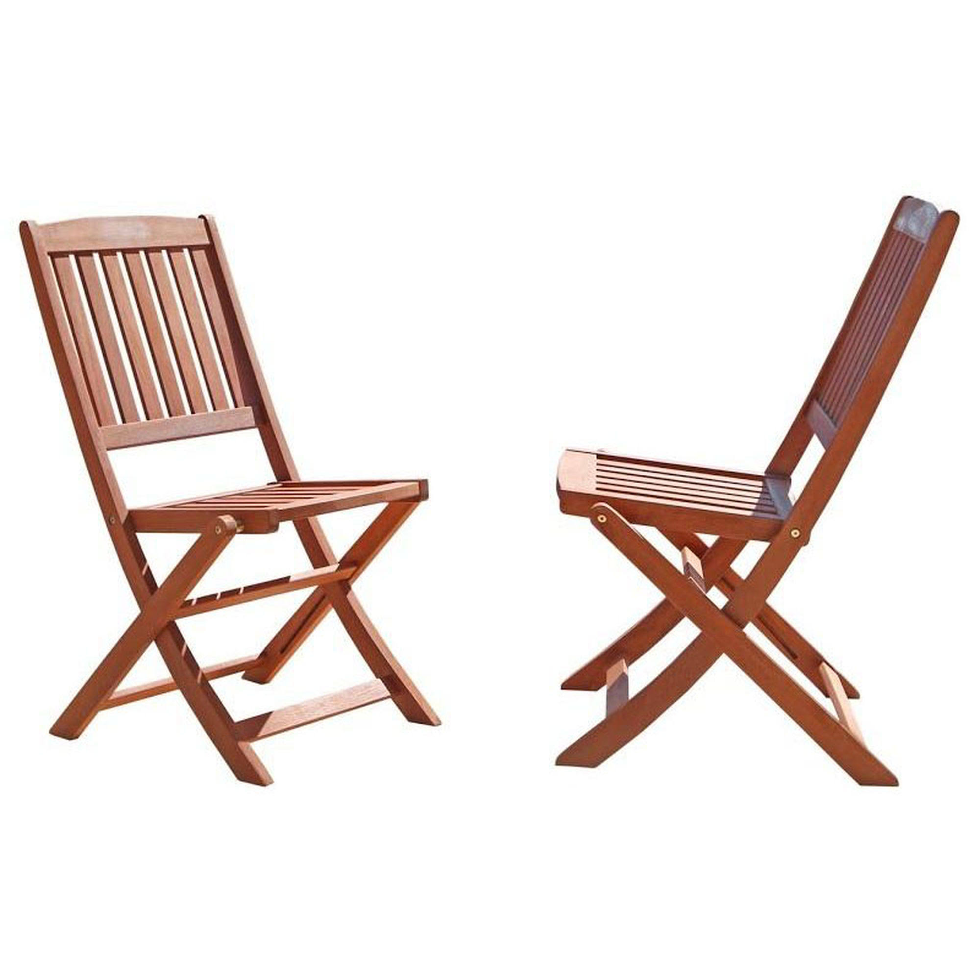 Vifah V04 Folding Bistro Patio Dining Chair - 2 pack