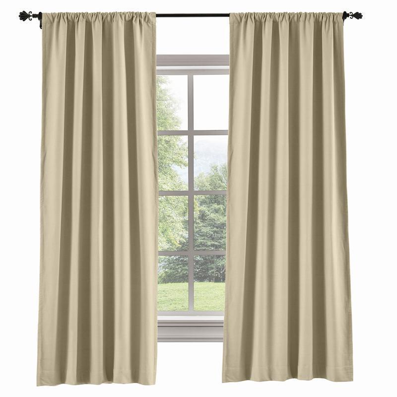 CAPRI Cotton Linen Polyester Curtain Drapery Custom