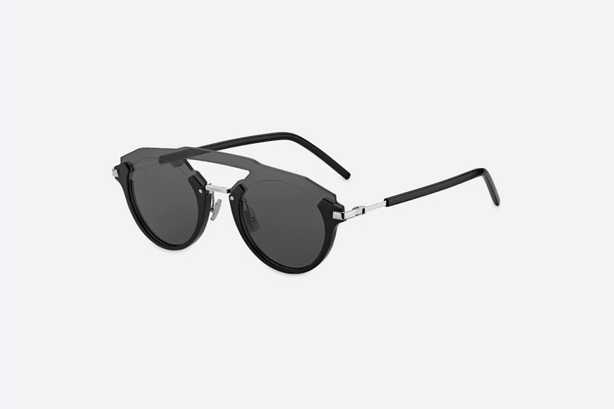 DiorFuturistic Black Pilot Sunglasses