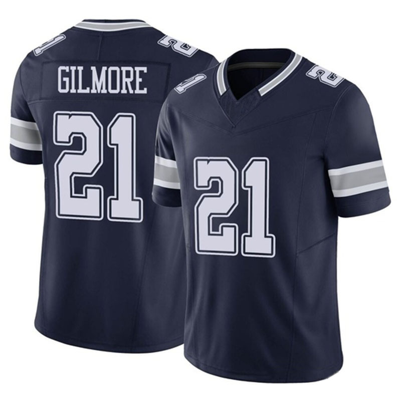 D.Cowboys #21 Stephon Gilmore Navy Jersey Stitched American Football Jerseys