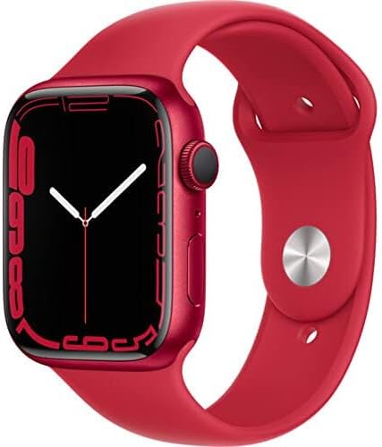Apple Watch Series 7 (GPS, 41mm) Starlight Aluminum Case with Starlight Sport Band, Regular (Renewed)