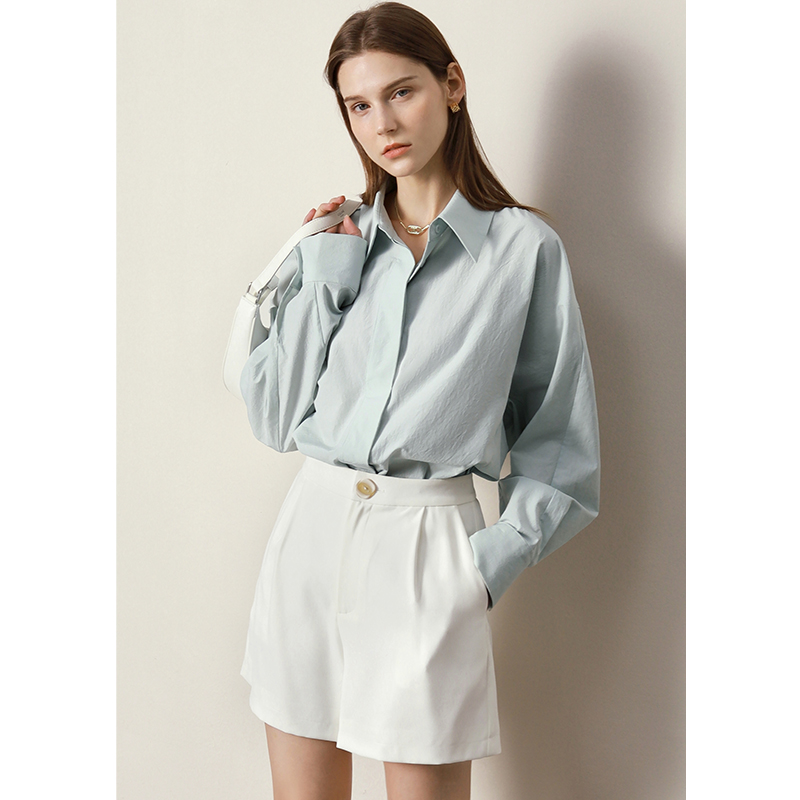 xiong0922 kun buzu weight Amii Minimalism Women Shirts Office Lady Blouse For Women Loose Solid Elegant Blusas Ladies Clothing Casual Female Tops 12230012