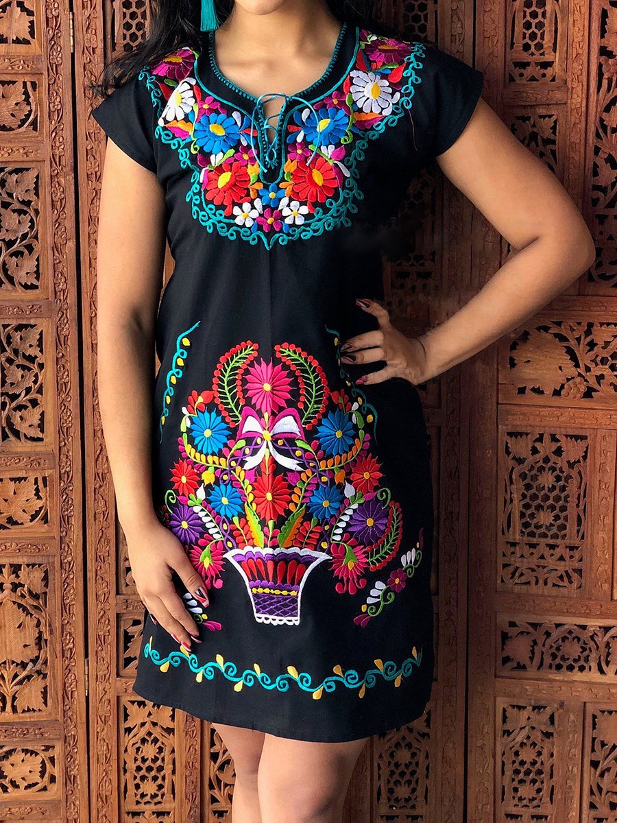 Short Sleeve Crew Neck Casual Dresses