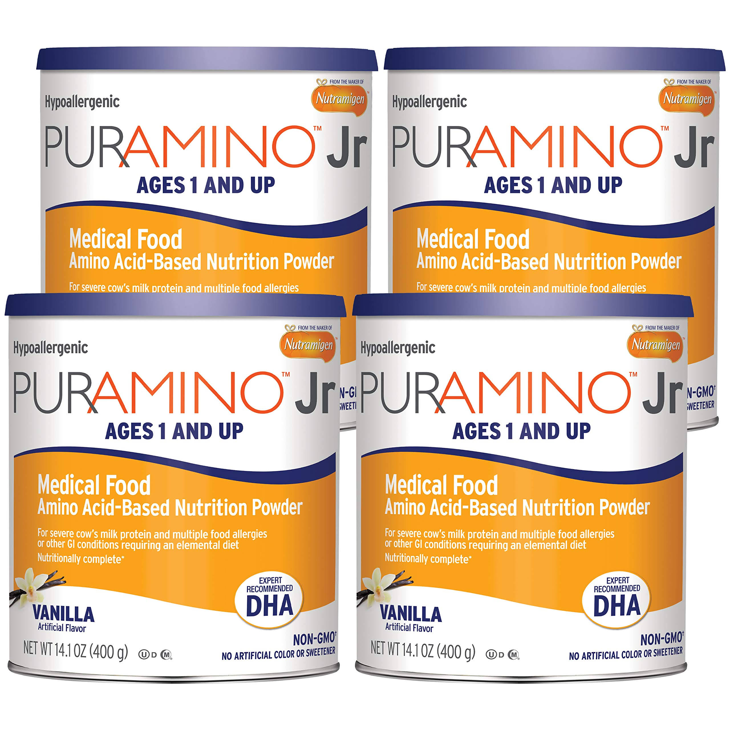 PurAmino Jr Vanilla Pediatric Oral Supplement, 14.1 oz. Can