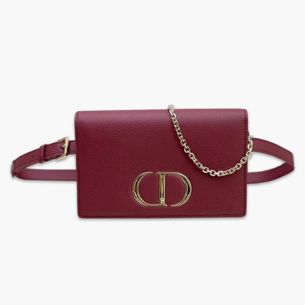 【原版皮】迪奥/Dior 30Montaigne 腰包WOC二合一,采用多功能设计,正面饰以CD元素,展现30 Montaigne系列产品的标志性外观,可搭配腰带佩戴,肩背,斜挎或作为手拿包使用