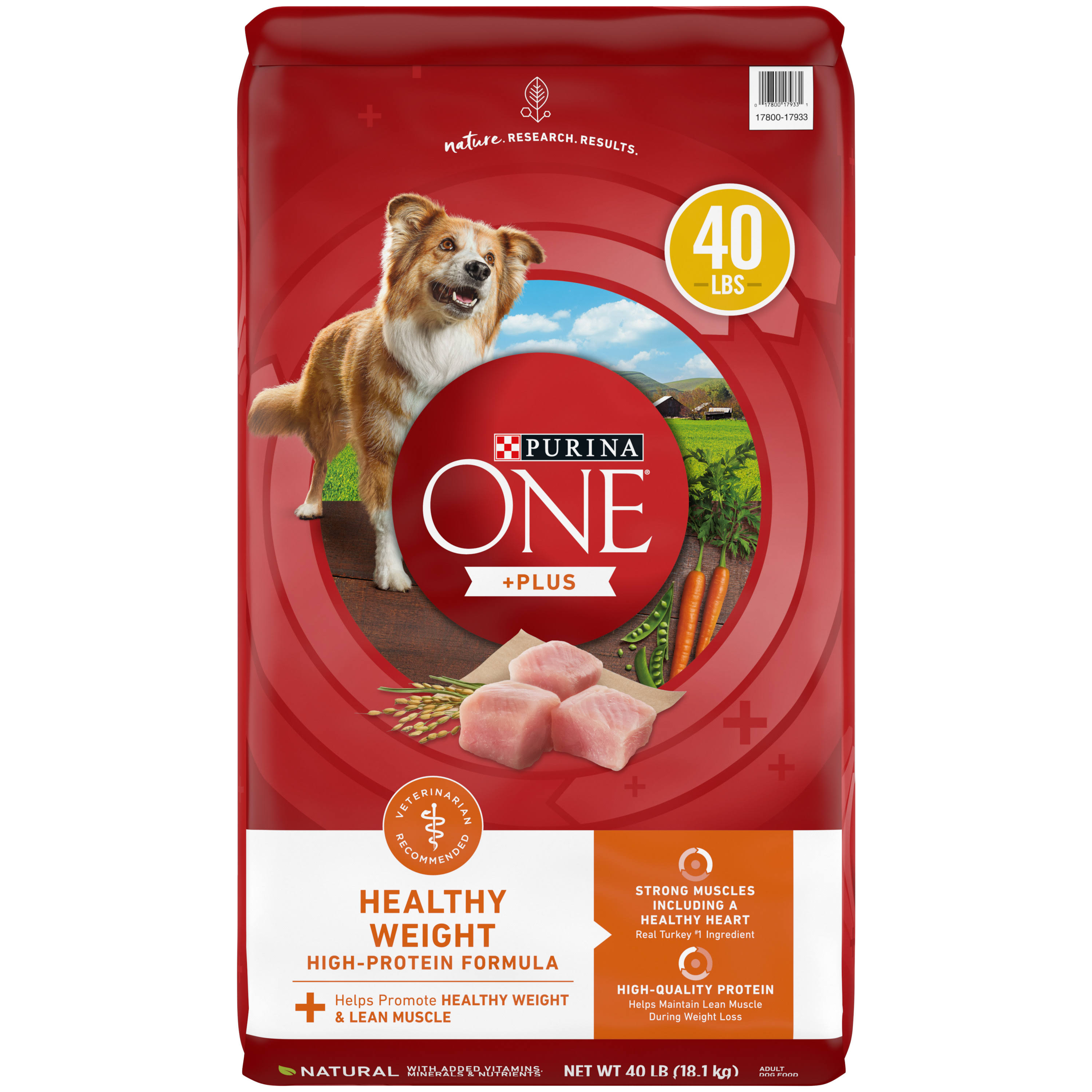 Purina One Dog Food, Healthy Weight Formula, Adult - 40 lb