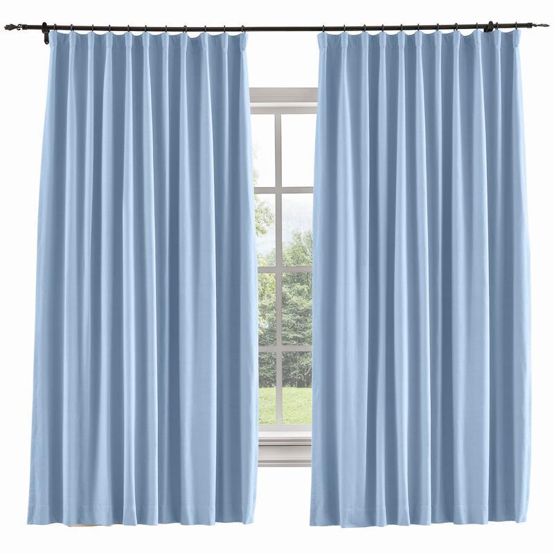 CAPRI Cotton Linen Polyester Curtain Drapery Custom