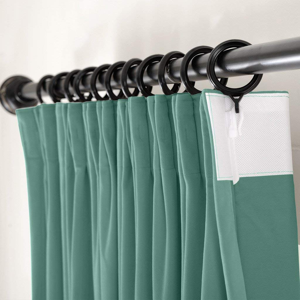 Blackout Lined Velvet Curtain Drapery Panel For Traverse Rod or Track Birkin