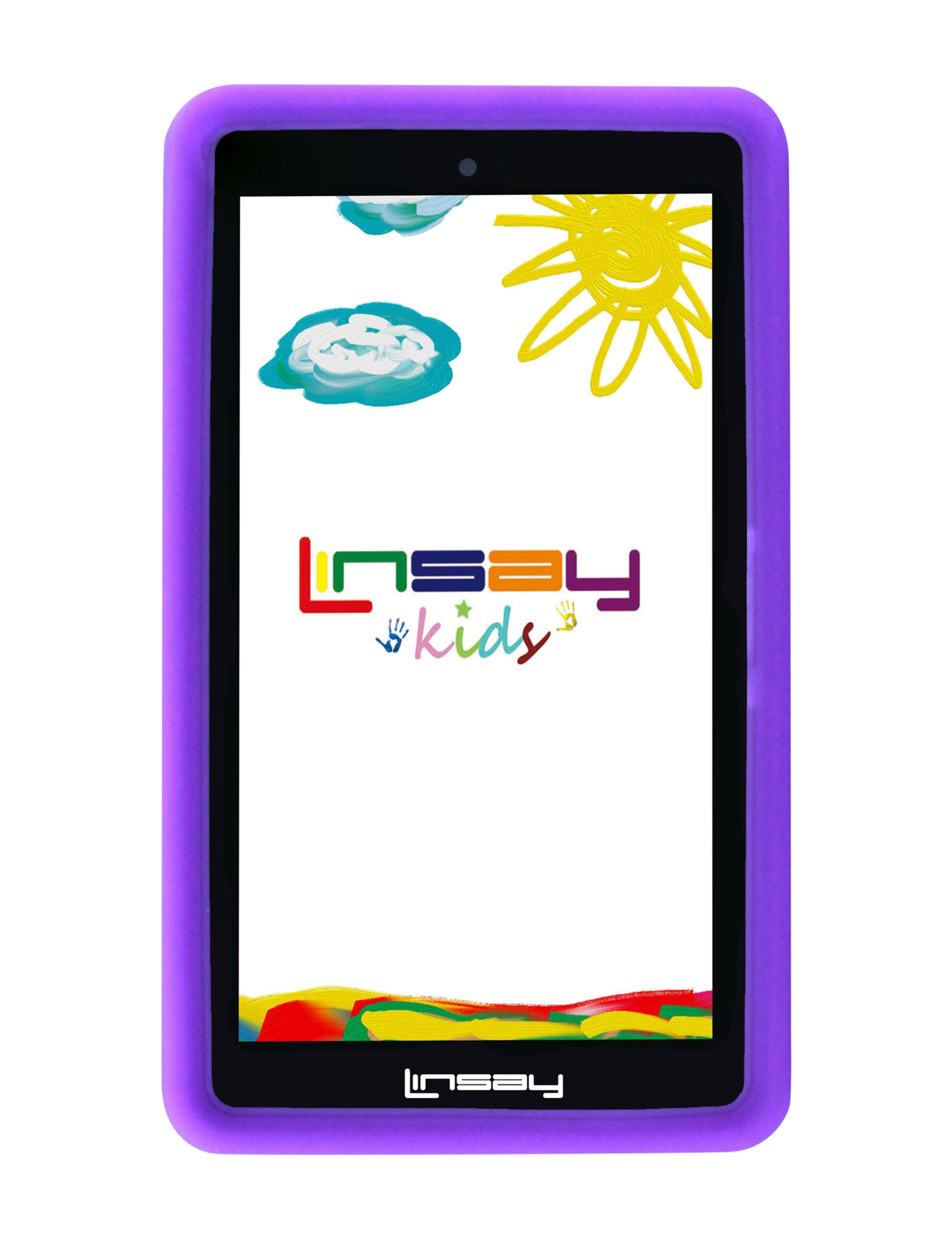 Kids Linsay 7in. Quad Core Tablet with Defender Case Purple