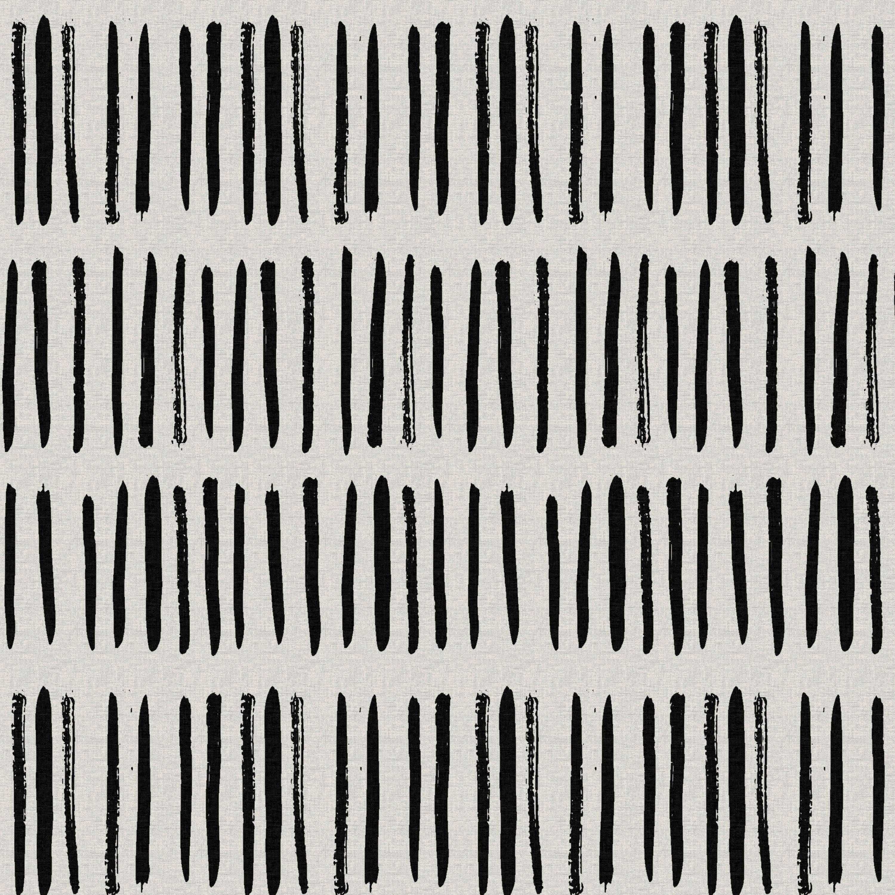 Skyline Furniture Black and White Dash Skirted Storage Ottoman