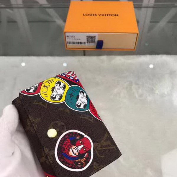 【原版皮】路易威登/LV Victorine钱夹,取材Monogram帆布,借鉴山本宽斋的艺术特色,缤纷展现歌舞伎,脸谱元素,款号:M67253