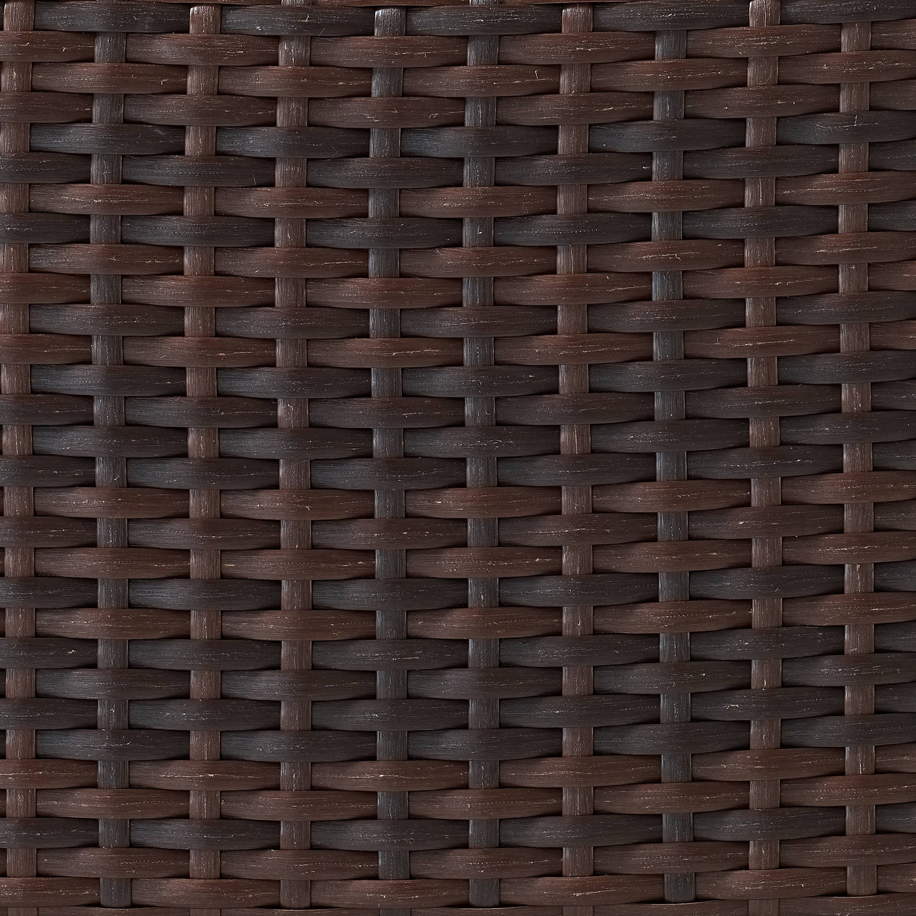 Crosley Kiawah 2 Piece Outdoor Arm Chair Ottoman Set Wicker Sangria