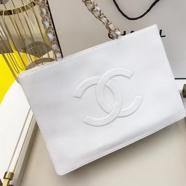 【原版皮】香奈儿/Chanel 大Logo全皮购物包,实用型设计理念,进口小牛皮,大容量,日常上班A4文件妥妥的,大小正好款式也不挑服装 ,休闲,裙装都可轻松驾驭,款号: AS1943