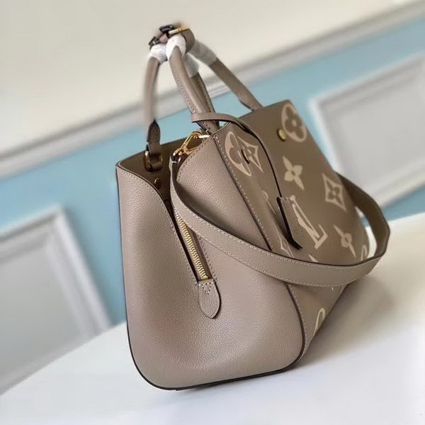 【原版皮】路易威登/LV Montaigne 手袋,将Monogram图案先印染后压印于粒面皮革,与挺括线条相辅相成,有立体感的造型与精巧的内部设计,款号:M41048