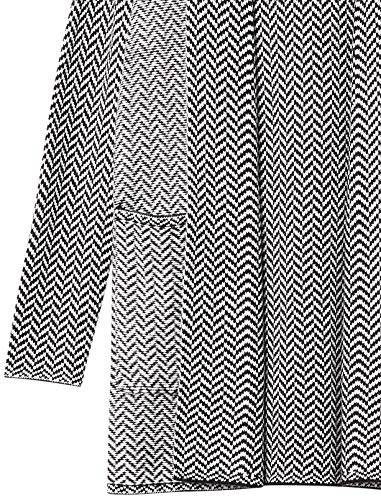 Amazon Brand - Daily Ritual Women's Ultrasoft Jacquard Long-Sleeve Coatigan Cardigan Sweater