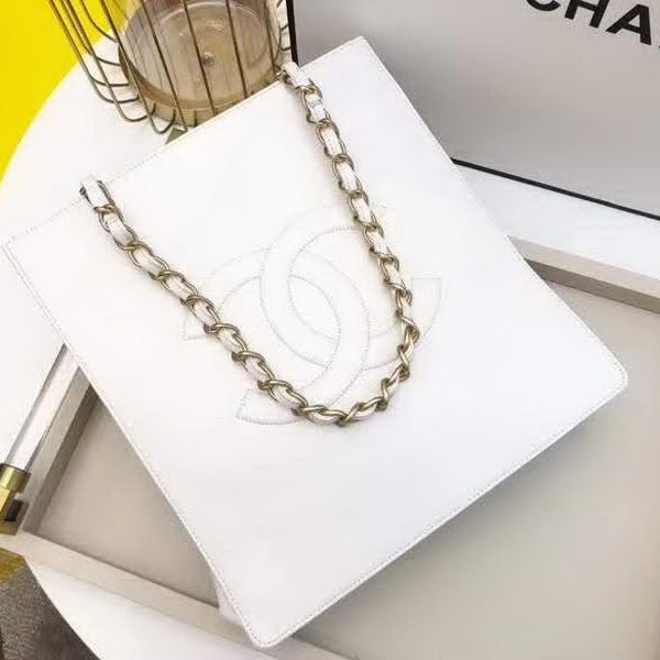 【原版皮】香奈儿/Chanel 大Logo全皮购物包,实用型设计理念,进口小牛皮,大容量,日常上班A4文件妥妥的,大小正好款式也不挑服装 ,休闲,裙装都可轻松驾驭,款号: AS1945