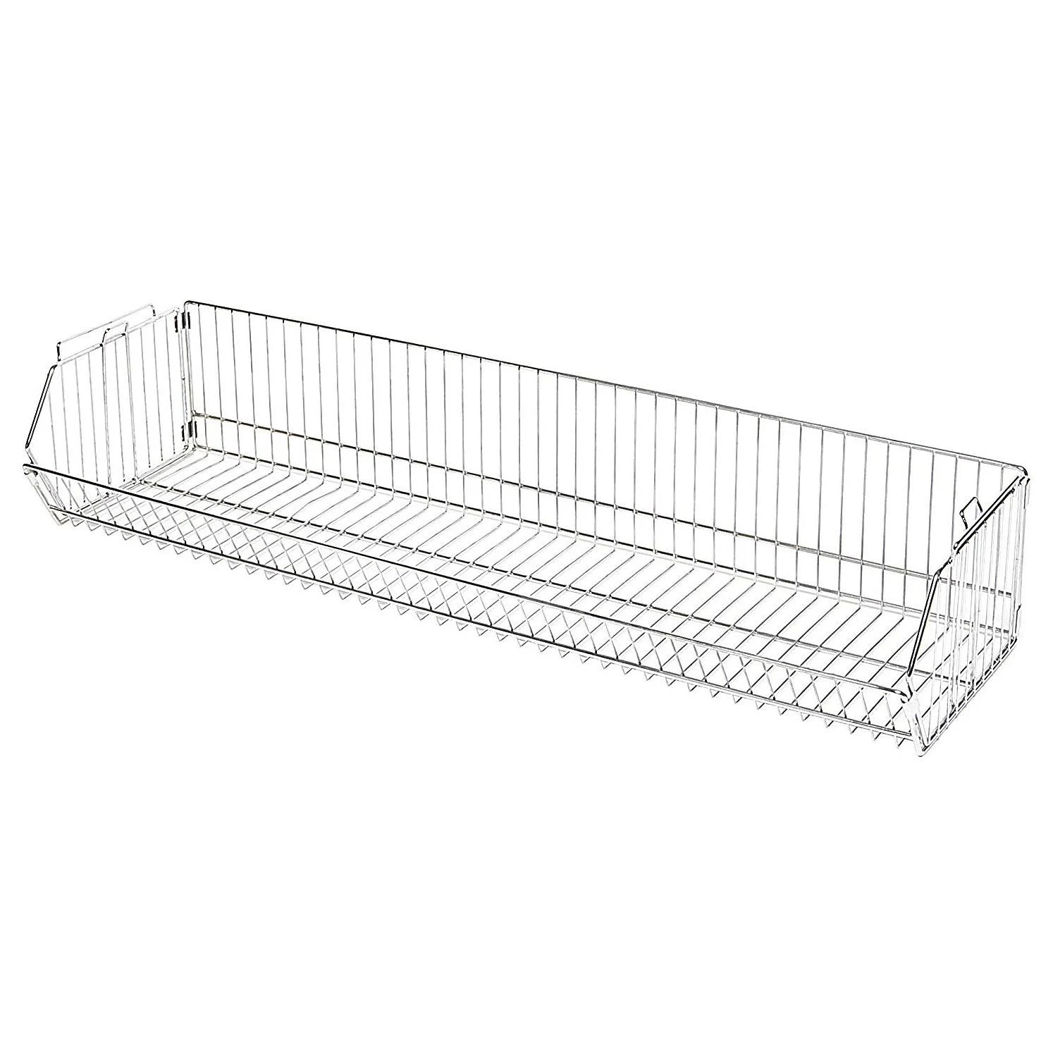 Quantum Storage Systems 203612BC Modular Stacking Basket, Chrome Finis