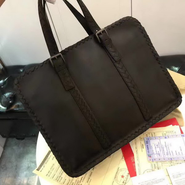 【原版皮】宝缇嘉/BV 男士公文包,采用蜡胎牛皮精心裁制而成,质地轻盈,空间充裕,携带方便,款号:80188802