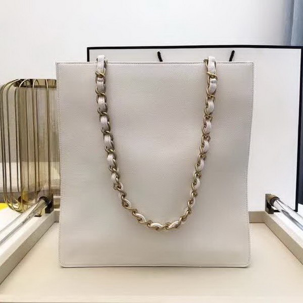 【原版皮】香奈儿/Chanel 大Logo全皮购物包,实用型设计理念,进口小牛皮,大容量,日常上班A4文件妥妥的,大小正好款式也不挑服装 ,休闲,裙装都可轻松驾驭,款号: AS1945