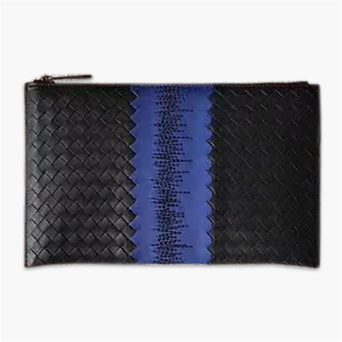 【原版皮】宝缇嘉/Bottega Veneta 手包,经典爆款,选用打蜡牛皮裁制而成,点缀刺绣格纹图案,款号:30629