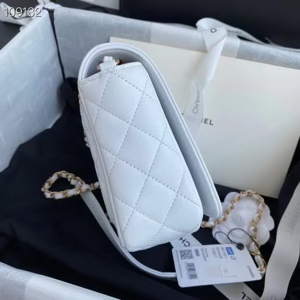 【原版皮】香奈儿/Chanel 手工系列肩背包,各种元素铆钉镶嵌成的双C标志,选用细腻羊皮,内里质感金属牛皮