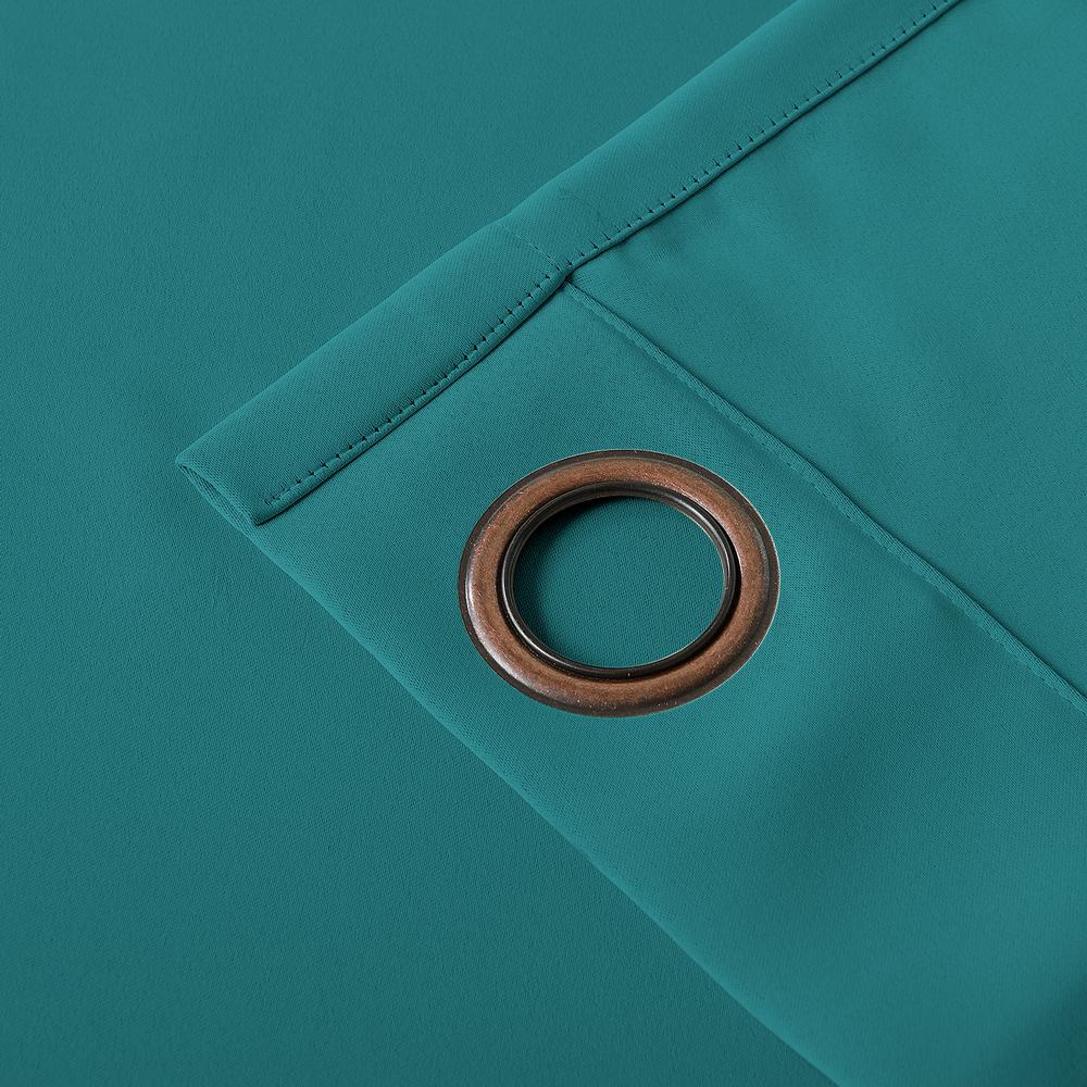 Antique Bronze Grommet Blackout Curtain Panel Drape Paz