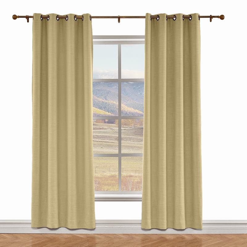LIZ Polyester Linen Curtain Drapery Custom