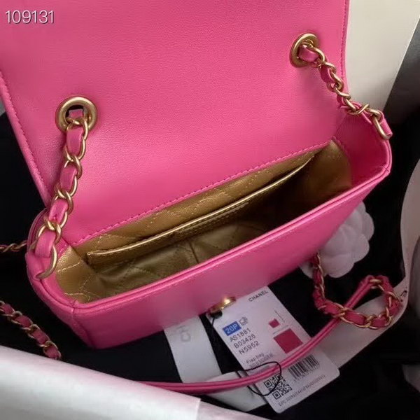 【原版皮】香奈儿/Chanel 手工系列肩背包,各种元素铆钉镶嵌成的双C标志,选用细腻羊皮,内里质感金属牛皮