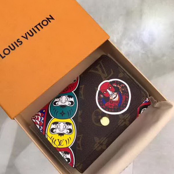 【原版皮】路易威登/LV Victorine钱夹,取材Monogram帆布,借鉴山本宽斋的艺术特色,缤纷展现歌舞伎,脸谱元素,款号:M67253