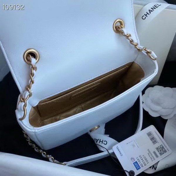 【原版皮】香奈儿/Chanel 手工系列肩背包,各种元素铆钉镶嵌成的双C标志,选用细腻羊皮,内里质感金属牛皮