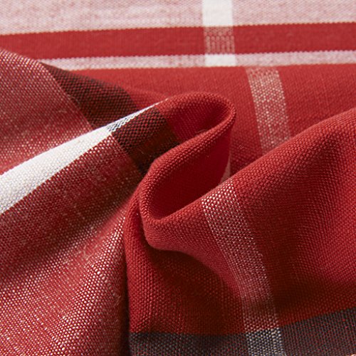 Antique Bronze Grommet Plaid Gingham Check Outdoor Curtain Jones