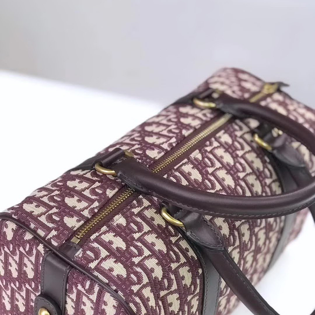 【原版皮】迪奥/Dior 枕头包,选用Oblique提花帆布搭配同色系牛皮皮革裁制而成,经典大方,简约时尚