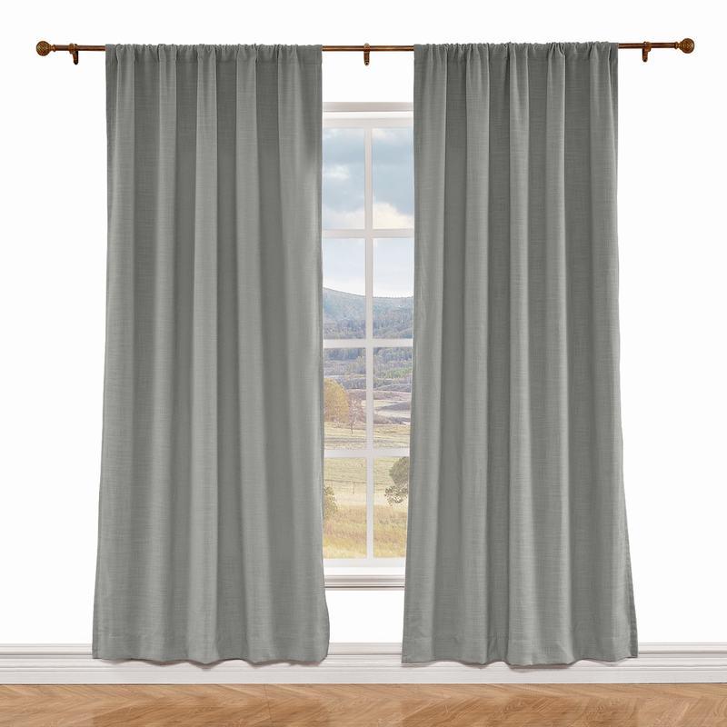 LIZ Polyester Linen Curtain Drapery Custom