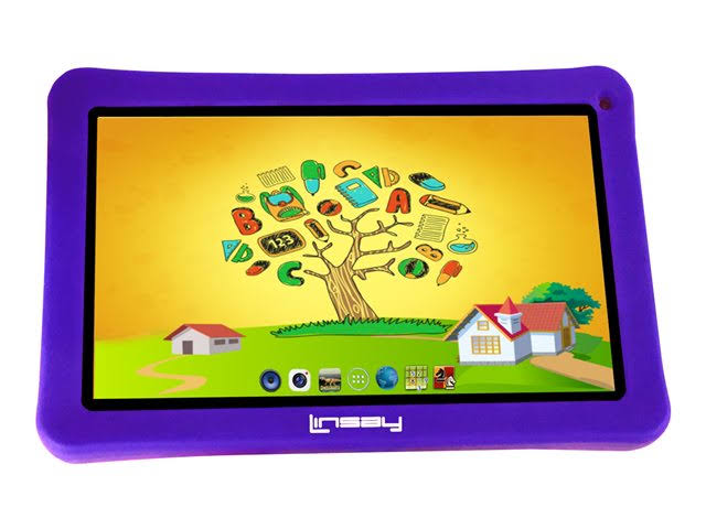 Kids Linsay 7in. Quad Core Tablet with Defender Case Purple