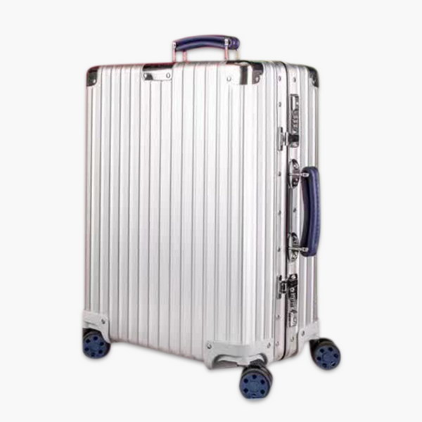 日默瓦/Rimowa 旅行箱,全铝镁合金,经典款的新版本,彩色皮质把手,购买就送透明套,4个轮子,2个手把,绑带,想怎么换就怎么换,永远是街头机场最靓的你