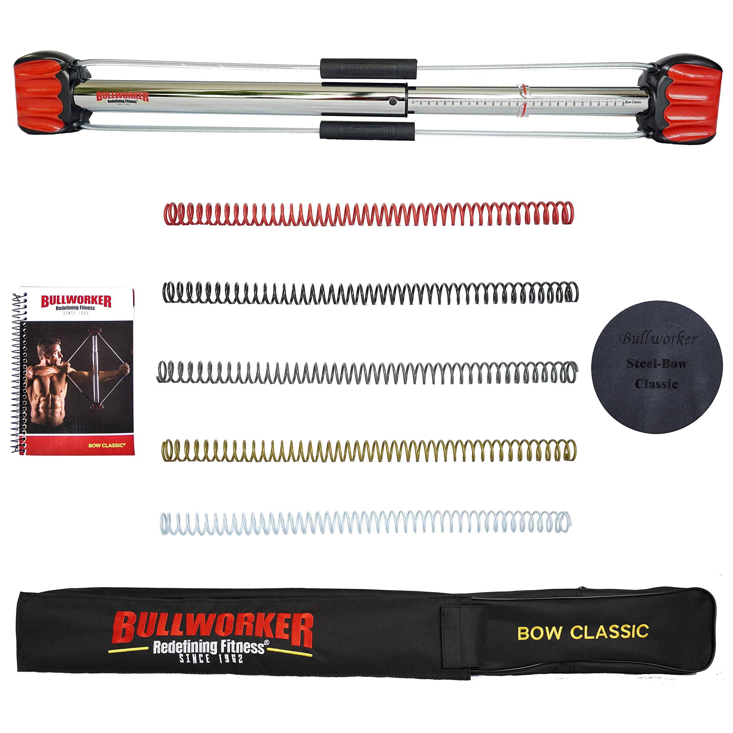 Bullworker 36x22 Bow Classic -Full Body workout- Portable Home Gym Isometric Exercise Equipment for Fast Strength Training gains