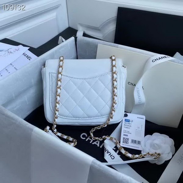 【原版皮】香奈儿/Chanel 手工系列肩背包,各种元素铆钉镶嵌成的双C标志,选用细腻羊皮,内里质感金属牛皮