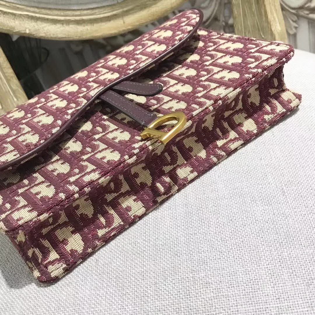 【原版皮】迪奥/Dior 链条包,选用Oblique提花帆布搭配同色系牛皮皮革裁制而成,缀以D字徽标设计,拆了链条又能当手包,另配:手挽带一条