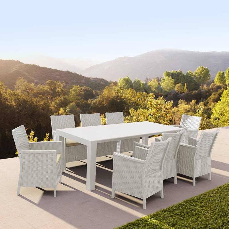 Compamia Vegas Extendable Dining Table - White