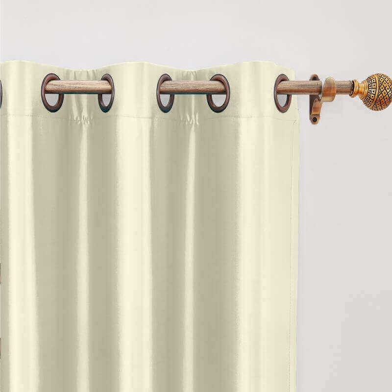 CUSTOM Lao Hang Zhou Ivory Polyester Cotton Thermal Insulated Curtain