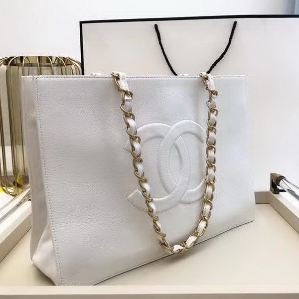 【原版皮】香奈儿/Chanel 大Logo全皮购物包,实用型设计理念,进口小牛皮,大容量,日常上班A4文件妥妥的,大小正好款式也不挑服装 ,休闲,裙装都可轻松驾驭,款号: AS1943