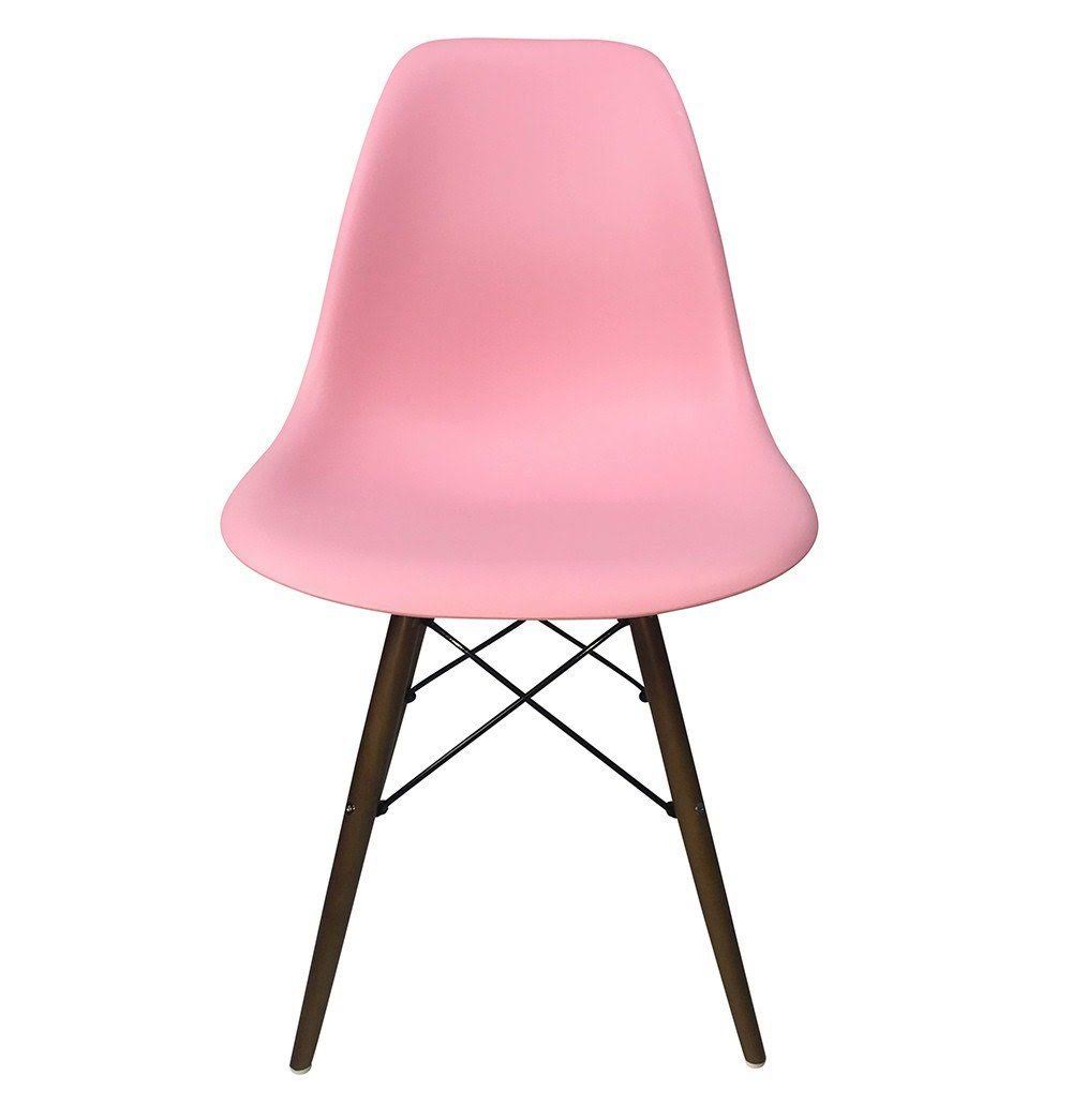 Eiffel Chair - Wooden Legs - light-green-pp, Light Walnut