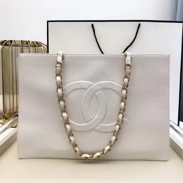 【原版皮】香奈儿/Chanel 大Logo全皮购物包,实用型设计理念,进口小牛皮,大容量,日常上班A4文件妥妥的,大小正好款式也不挑服装 ,休闲,裙装都可轻松驾驭,款号: AS1943