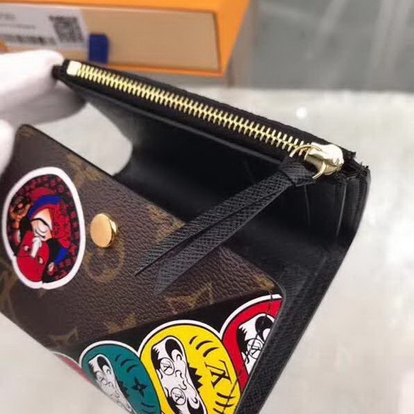 【原版皮】路易威登/LV Victorine钱夹,取材Monogram帆布,借鉴山本宽斋的艺术特色,缤纷展现歌舞伎,脸谱元素,款号:M67253