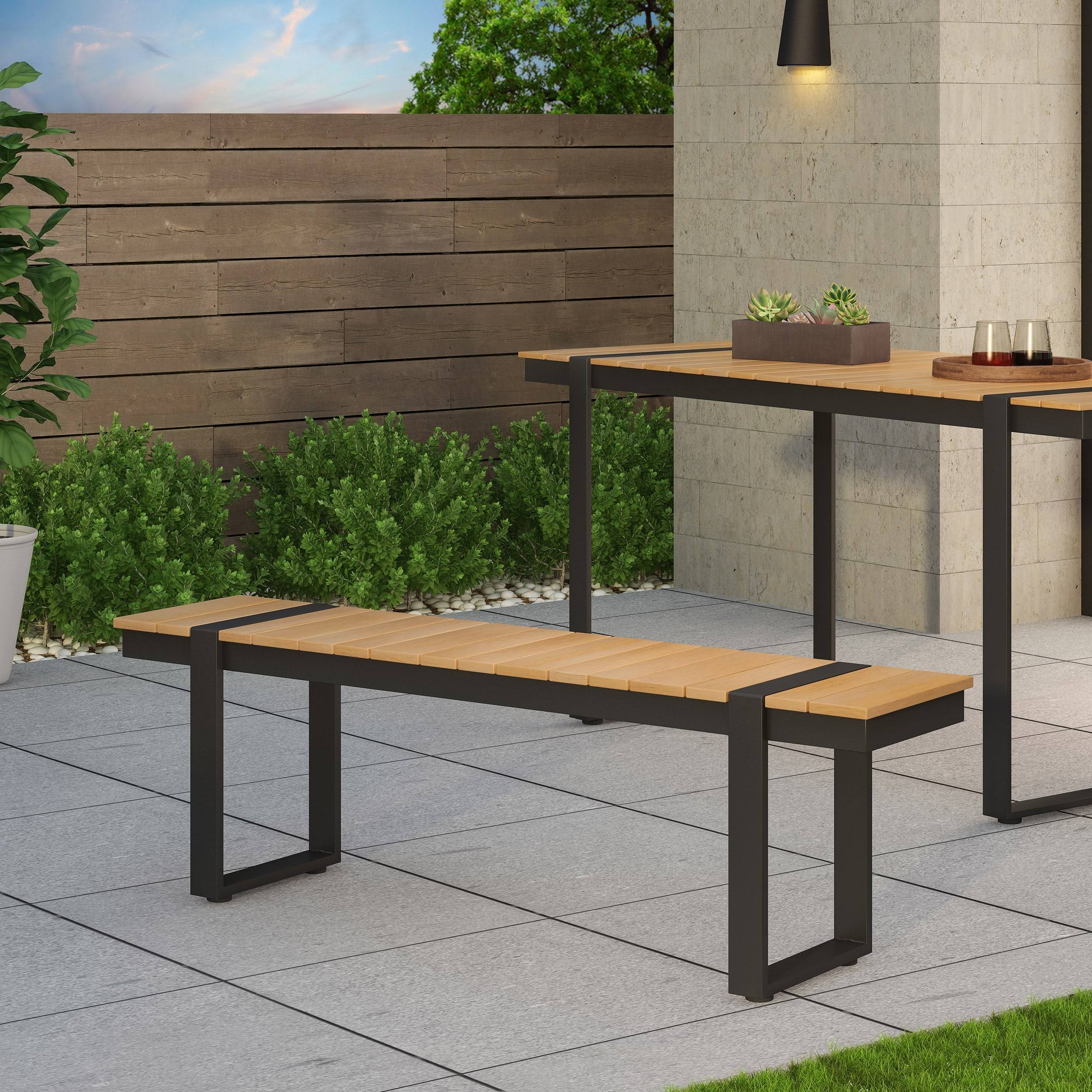 Christopher Knight Home 313718 Dining Bench, Silver + Gray
