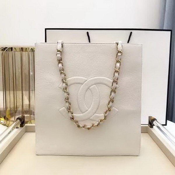 【原版皮】香奈儿/Chanel 大Logo全皮购物包,实用型设计理念,进口小牛皮,大容量,日常上班A4文件妥妥的,大小正好款式也不挑服装 ,休闲,裙装都可轻松驾驭,款号: AS1945